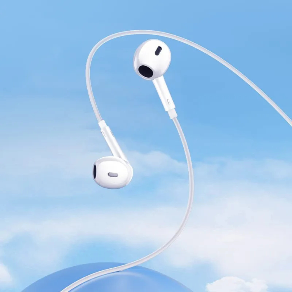 Audífonos Con Cable Qcy Semi-In-Ear Lh1 Blanco