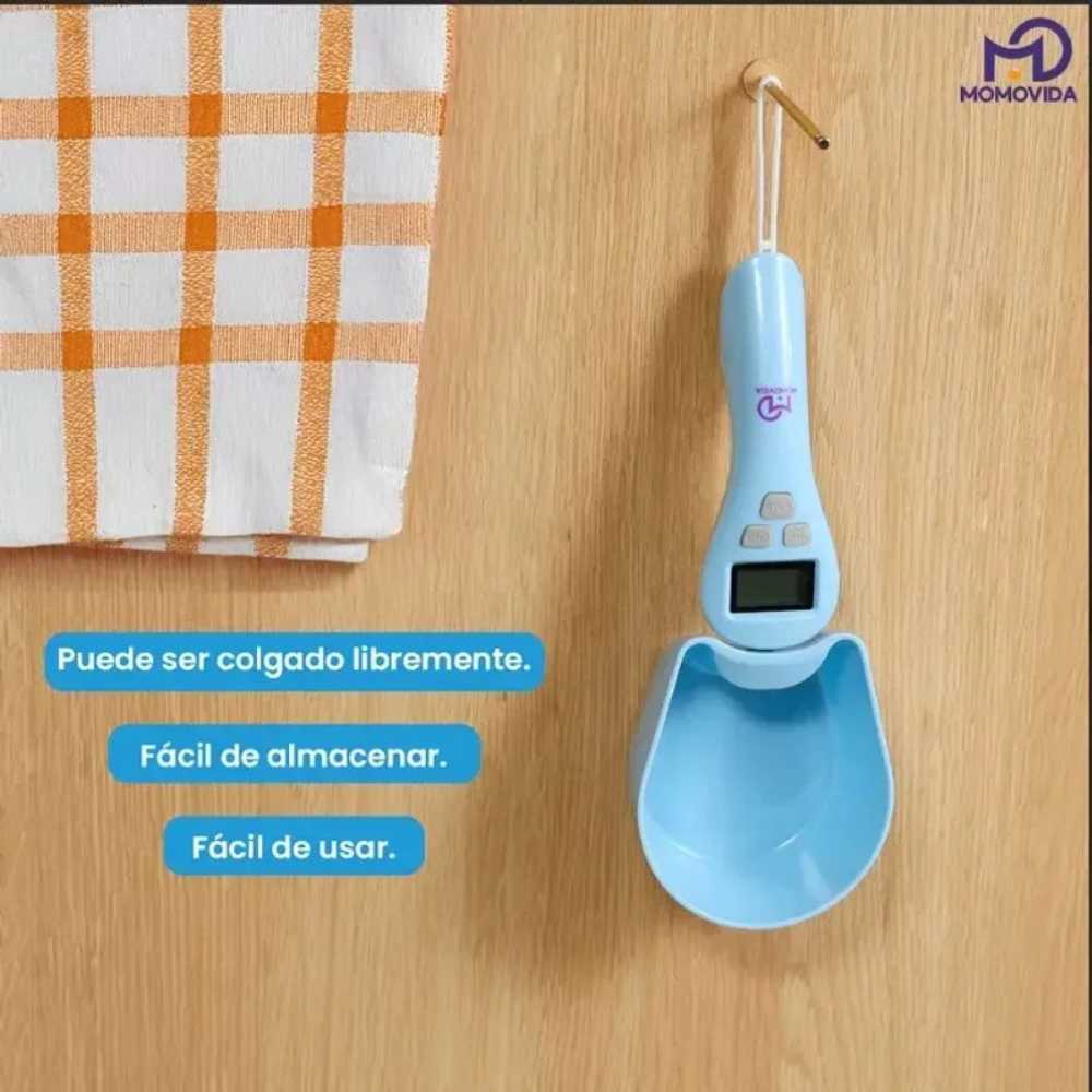 Balanza Electrónica Para Medir La Comida Perros y Gatos Azul Claro 800 Gr