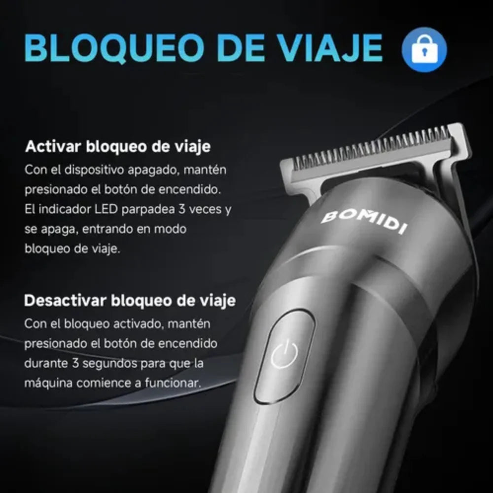 Cortadora De Cabello Recargable Para Uso Doméstico Y Profesional