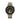 Xiaomi Watch S4 41mm Dorado con AMOLED, 8 Días y 5ATM Primer plano del Xiaomi Watch S4 41mm Dorado, con su esfera negra, marcadores de hora con diamantes, diseño de luna y correa de malla milanesa plateada.