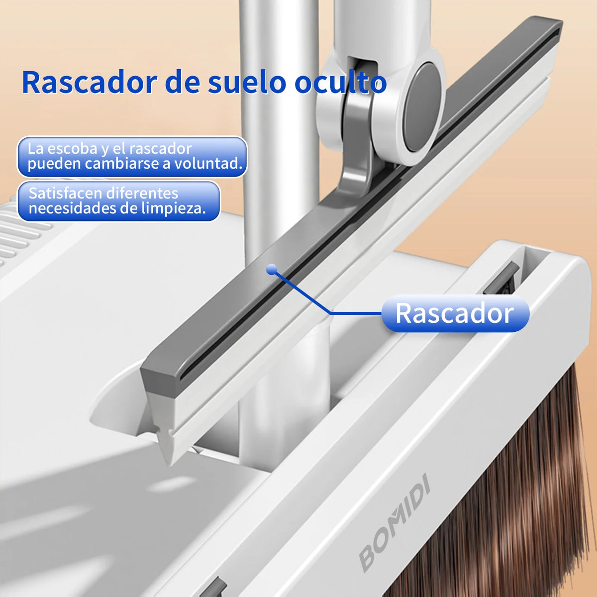 Juego De Escoba y Recogedor 3 En 1 C3 Blanco