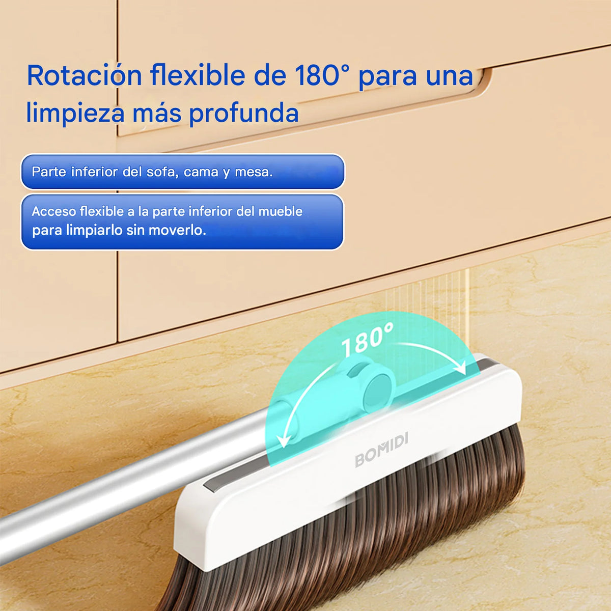 Juego De Escoba y Recogedor 3 En 1 C3 Blanco