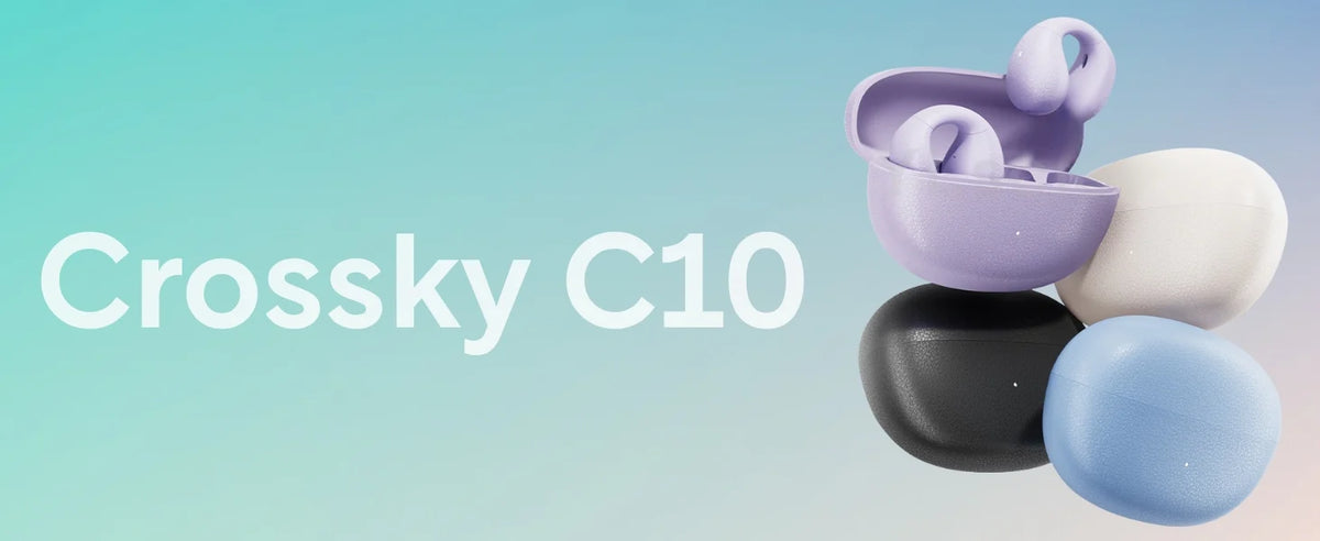 QCY Crossky C10 Auriculares Bluetooth con Clip para la Oreja Blanco
