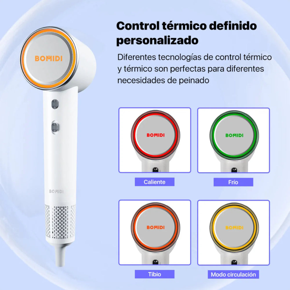 Secador de Pelo Profesional con Iones Negativos y Protección Anti daño