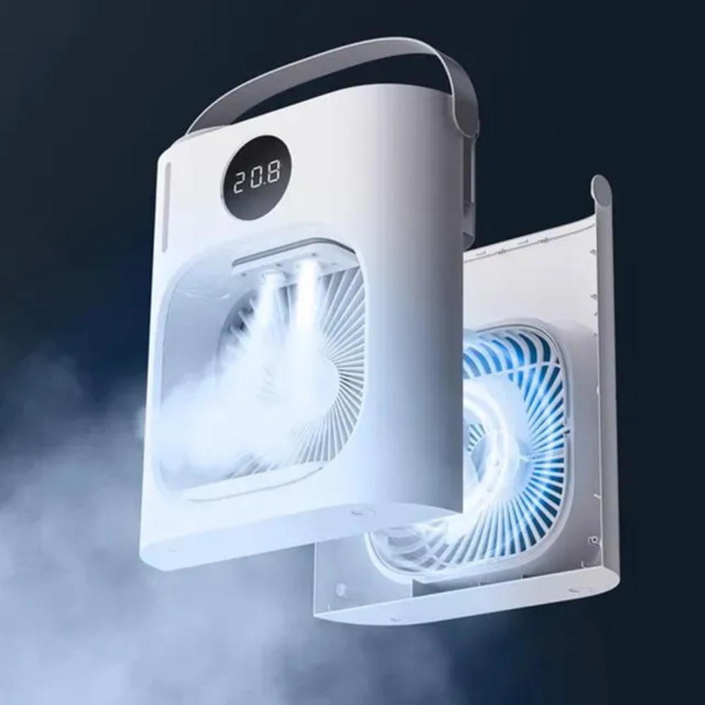 Ventilador Silencioso Agua Portable Con Humidificador Tipo-c