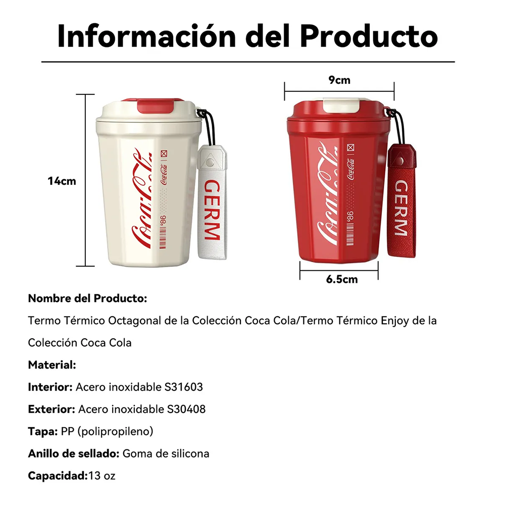 Vaso Térmico Diamond Germ x Coca Cola 390ml / 13 Oz – Orrohome