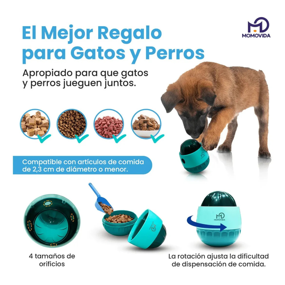 Juguete Dispensador Comida De Perros Interactivo