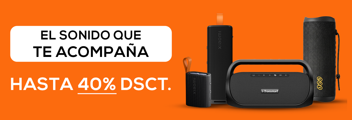 El sonido que te acompaña, hasta 40% de descuento en parlantes