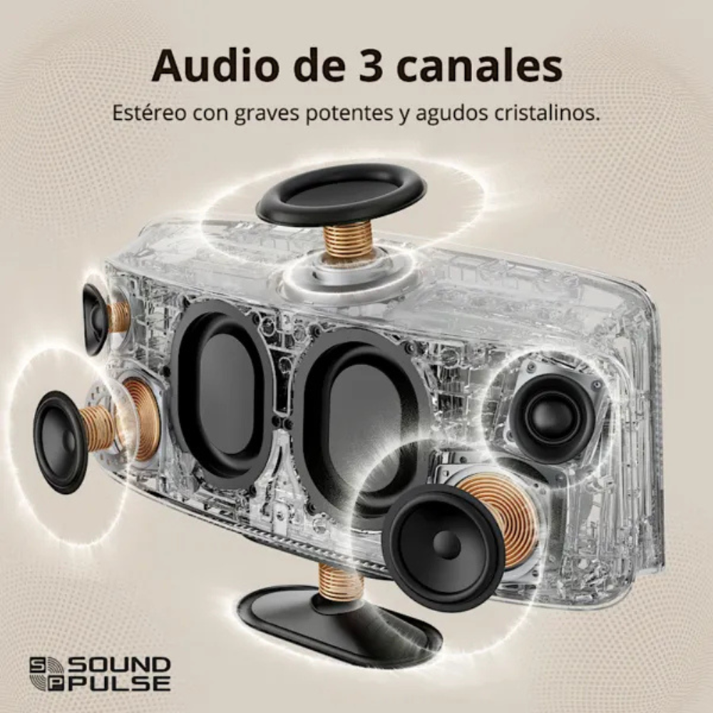 Parlante Bluetooth Tronsmart X30 FIITUNE Gris Cielo USB