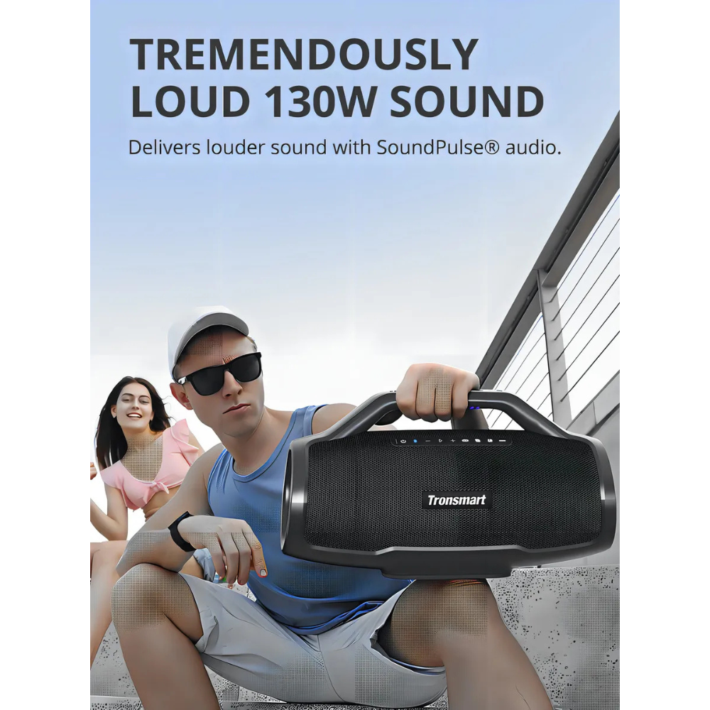 Tronsmart Bangmax Parlante Bluetooth 130w Con Luces Ipx6