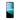 Vista frontal del smartphone REDMI 15C 4G en color negro, con su pantalla Dot Drop de 6.9 pulgadas encendida mostrando un fondo de pantalla abstracto en tonos azul y turquesa. #color_midnight-black