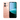 REDMI 15C rosa melocotón. Vista trasera con textura ondulada, doble cámara de 50MP, flash y logo REDMI. Pantalla frontal encendida con notch tipo gota y fondo abstracto. #color_naranja