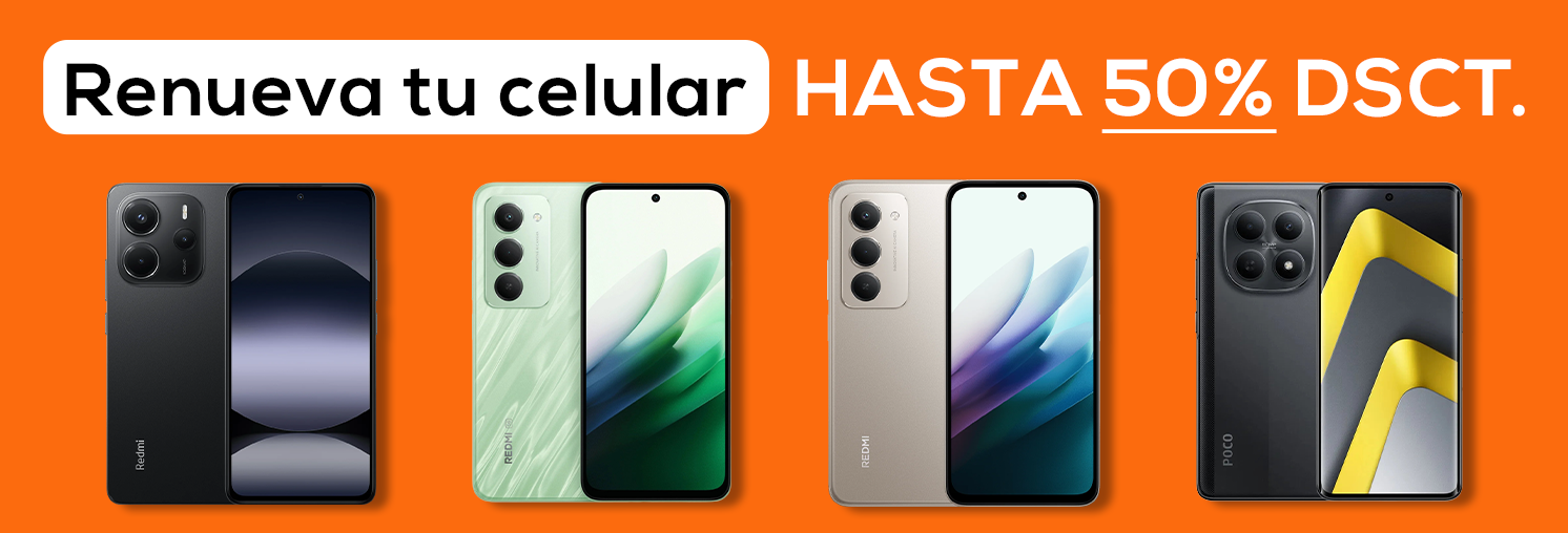 Renueva tu celular hasta 50% de descuento