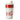 Termo Coca-Cola blanco con banda roja y logo clásico, tapa roja y asa de transporte. #color_blanco
