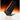 Vista lateral de un parlante Xiaomi Sound Party negro con una franja naranja, mostrando los botones de control en la parte superior y el logo de Harman Kardon en la base.